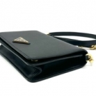 Bolso bandolera Prada de piel negro