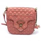 Bvlgari Crossbody Bag in antique pink with gold studs