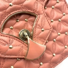 Bvlgari Crossbody Bag in antique pink with gold studs