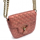 Bvlgari Crossbody Bag in antique pink with gold studs
