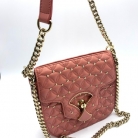 Bvlgari Crossbody Bag in antique pink with gold studs