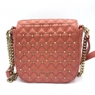 Bvlgari Crossbody Bag in antique pink with gold studs