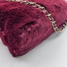 Bolso Chanel de Pelo Exótico Burdeos