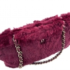 Bolso Chanel de Pelo Exótico Burdeos