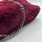 Bolso Chanel de Pelo Exótico Burdeos