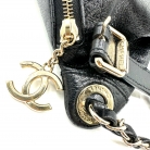 Bolso Chanel en piel negra acolchada