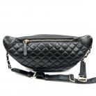 Bolso Chanel en piel negra acolchada