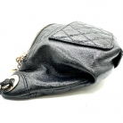 Bolso Chanel en piel negra acolchada
