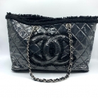 Borsa Chanel in tessuto di lana e vinile