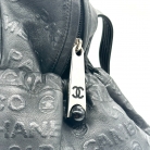 Borsa Chanel nera in pelle con rilievo della collezione 31 Rue Cambon