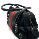 Bolso de hombro con logo negro Gucci