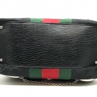 Bolso de hombro con logo negro Gucci