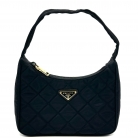 Borsa a tracolla Prada in nylon nero