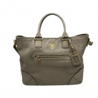 Prada – Borsa a spalla in pelle martellata