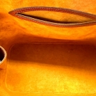 Bolso de mano, Louis Vuitton Alma de cuero Epi naranja.