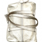 Louis Vuitton silver leather handbag with tassel