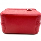 Borsa da toilette Cannage in pelle rossa Dior
