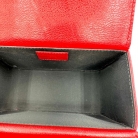 Borsa da toilette Cannage in pelle rossa Dior