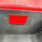 Borsa da toilette Cannage in pelle rossa Dior