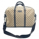 BORSA DA VIAGGIO GUCCI JOY 48HRS IN TELA GG SUPREME E PELLE MARRONE