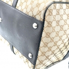 BORSA DA VIAGGIO GUCCI JOY 48HRS IN TELA GG SUPREME E PELLE MARRONE