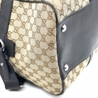 BORSA DA VIAGGIO GUCCI JOY 48HRS IN TELA GG SUPREME E PELLE MARRONE
