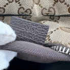 BORSA DA VIAGGIO GUCCI JOY 48HRS IN TELA GG SUPREME E PELLE MARRONE