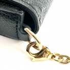 borsa in pelle empreinte nera felice