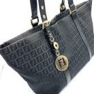 Borsa Fendi tote in tela nera