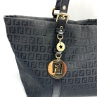Borsa Fendi tote in tela nera