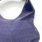 Borsa Fendi Zucchino tipo hobo in tela blu viola