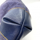 Borsa Fendi Zucchino tipo hobo in tela blu viola
