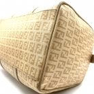 Fendi Forever Trunk Style Bag in Beige Canvas