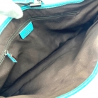 Gucci Jackie Bag in GG Canvas and Blue Leather