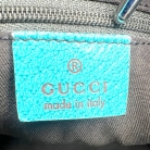 Gucci Jackie Bag in GG Canvas and Blue Leather