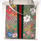 Gucci Ophidia GG Flora White Leather Bag