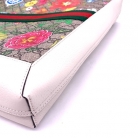 Gucci Ophidia GG Flora White Leather Bag