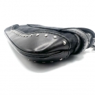 Borsa Horsebit 1955 Chain in pelle e tela GG nera