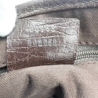 Bolso Jackie Vintage en tela y cuero beige/cafe