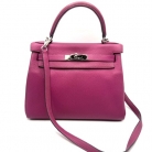 Kelly Hermès 28 retourne togo bag in pink fucsia