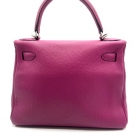 Kelly Hermès 28 retourne togo bag in pink fucsia