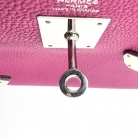 Kelly Hermès 28 retourne togo bag in pink fucsia