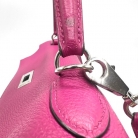 Kelly Hermès 28 retourne togo bag in pink fucsia
