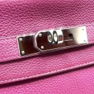 Kelly Hermès 28 retourne togo bag in pink fucsia