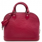 Borsa Louis Vuitton Alma PM in pelle Epi rossa