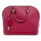 Borsa Louis Vuitton Alma PM in pelle Epi rossa