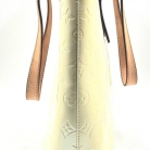 Borsa Louis Vuitton Brentwood in pelle verniciata bianco sporco
