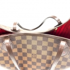 LOUIS VUITTON NEVERFULL MM DAMIER EBENE BAG WITH ENGRAVED LETTERS D.A.