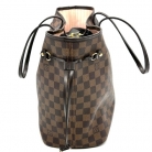 BORSA LOUIS VUITTON NEVERFULL MM DAMIER EBENE CON POCHETTE