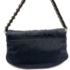 Bolso Mia Zucca negra Fendi en lona